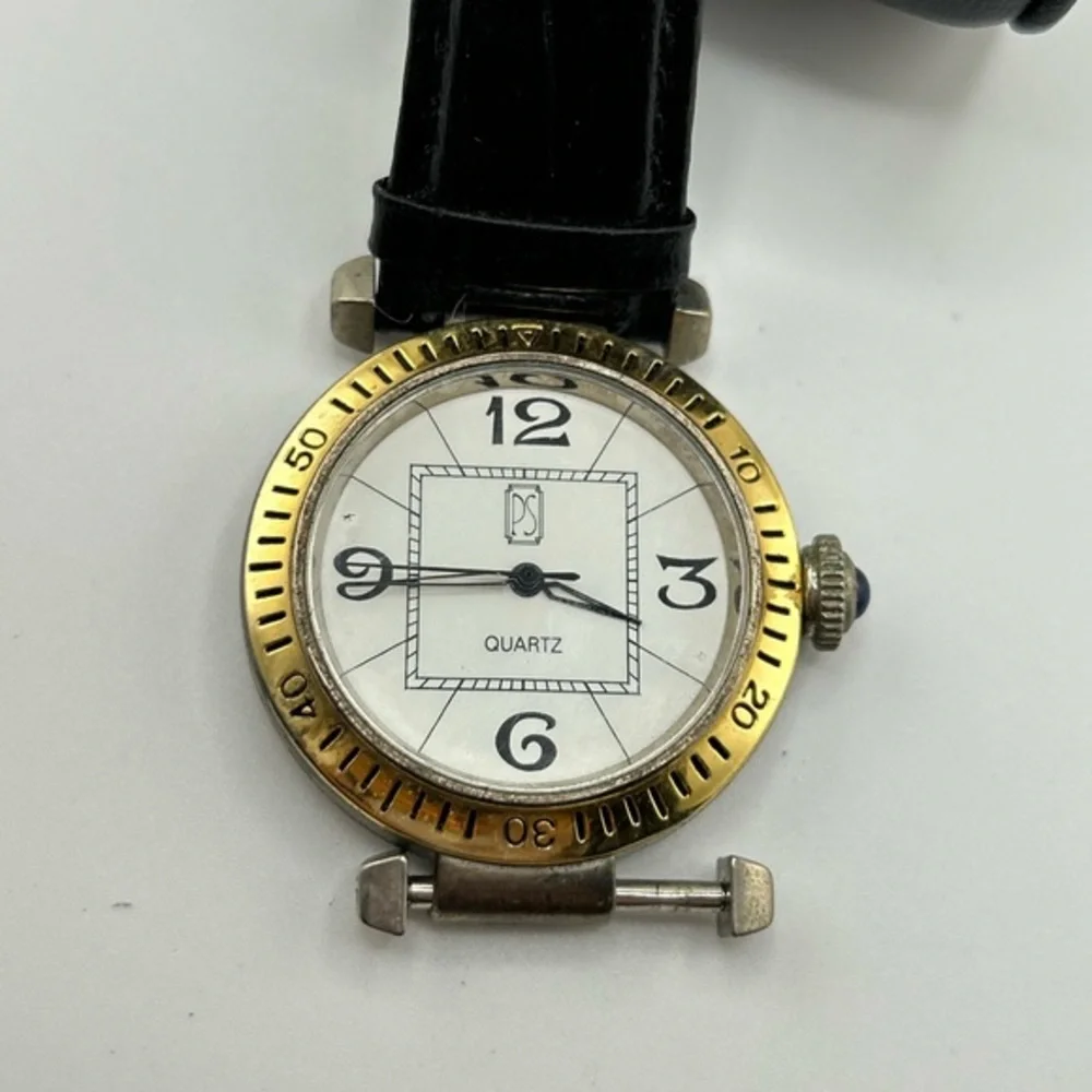 PS Paul Sebastian Genuine Leather Quartz Analog Men's Dail Only Watch #560